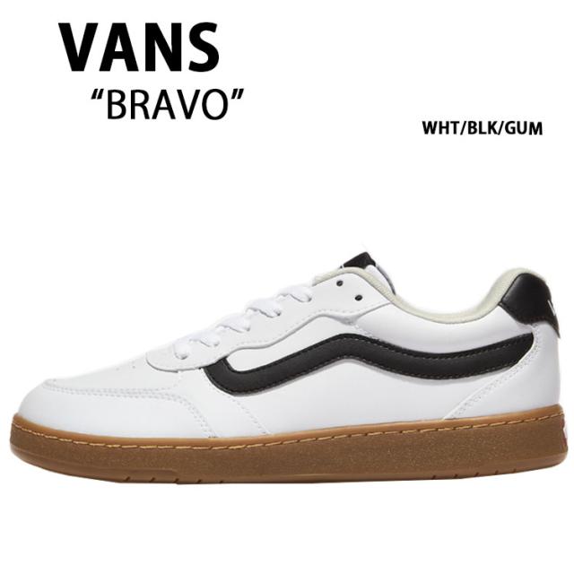 VANS バンズ スニーカー BRAVO WHITE BLACK GUM V2740 GUM ブラボ ホワイト ブラック ガム メンズ レディース 男性用 女性用