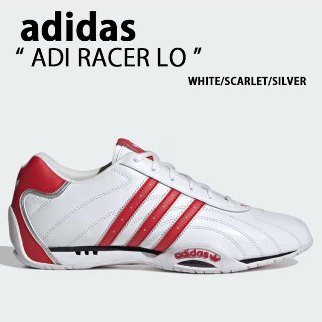 adidas originals アディダス レディース スニーカー ADI RACER LO JH8736 WHITE RED シューズ アディレーサー ロー ホワイト レッド