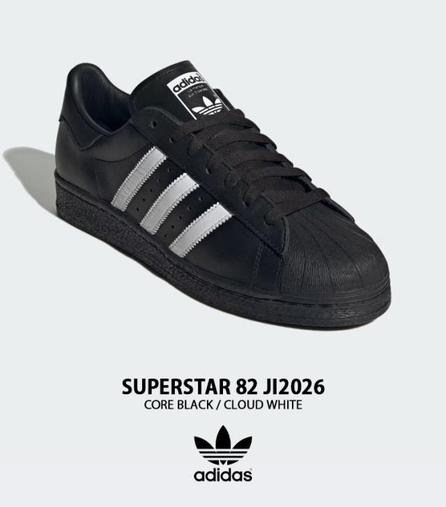 adidas originals アディダス スニーカー SUPERSTAR 82 JI2026 シューズ スーパースター82 ブラック ホワイト メンズ レディース_1