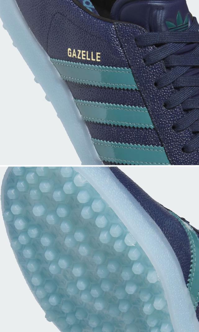 adidas Originals アディダス スニーカー GAZELLE LUX SPIKELESS GOLF SHOES JI4158 INDIGO TEAL SKY ガゼル ラックス スパイクレス ゴルフシューズ インディゴ  ティール スカイ メンズ レディース 男性用 女性用 adidas Originals アディダス スニーカー GAZELLE LUX SPIKELESS GOLF