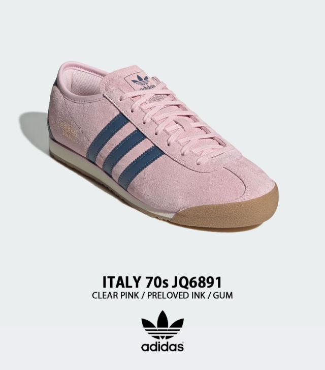 adidas originals アディダス スニーカー ITALY 70s JQ6891 PINK INK シューズ イタリア70s ピンク インク スエード メンズ レディース_1