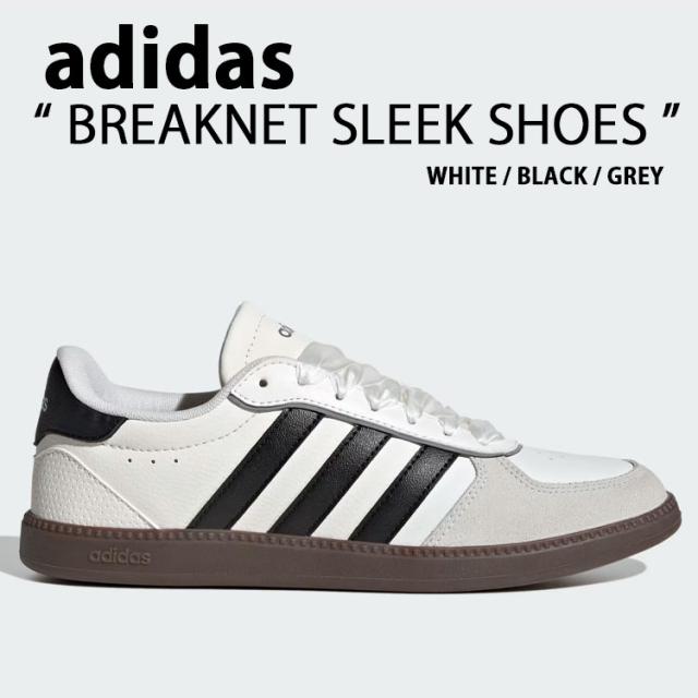 adidas originals アディダス スニーカー BREAKNET SLEEK SHOES JQ8253 WHITE ブレイクネット スリーク シューズ ホワイト スエード メンズ レディース