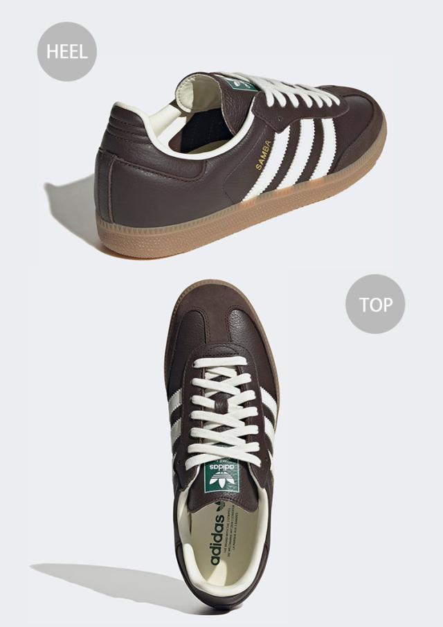adidas originals アディダス スニーカー SAMBA OG JR0891 BROWN シューズ サンバOG ブラウン テラス系 T-トゥ メンズ レディース_3