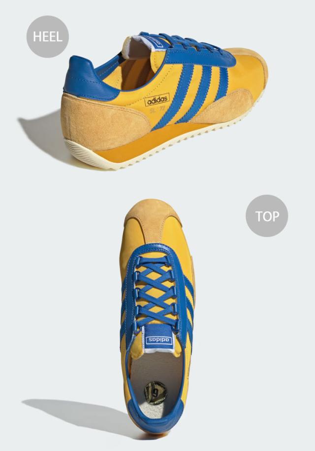 adidas originals アディダス スニーカー SL72 PT JR3638 シューズ エスエル72 イエロー スエード ナイロンアッパー メンズ レディース_3