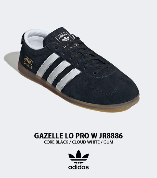 adidas originals アディダス レディース スニーカー GAZELLE LO PRO W JR8886 シューズ ガゼルロー プロ T-トゥ テラス系 ブラック ガム_1