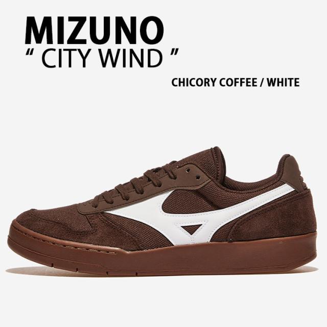Mizuno ミズノ スニーカー CITY WIND D1GA2564-05 BROWN WHITE シューズ シティウィンド ブラウン ホワイト スエード メンズ レディース