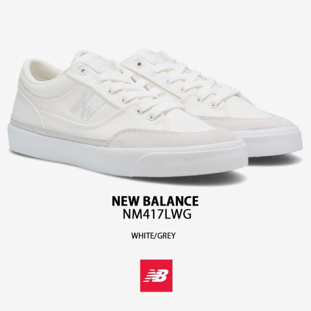 New Balance ニューバランス スニーカー NM417LWG WHITE GRAY シューズ NewBalance417 ホワイト グレー スケートシューズ ロゴ スエード メンズ レディース_1