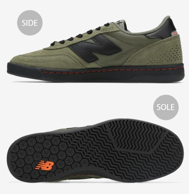 New Balance ニューバランス スニーカー NM440NL2 DARK OLIVE BLACK シューズ NewBalance440 ダークオリーブ ブラック スケートシューズ ロゴ スエード メンズ レディース_2