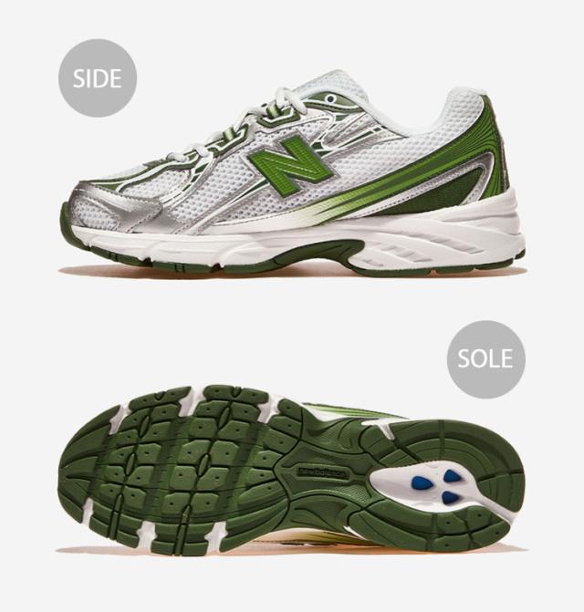 New Balance ニューバランス スニーカー U740 U740GH WHITE OLIVE SILVER シューズ ホワイト オリーブ シルバー ABZORBクッション_2