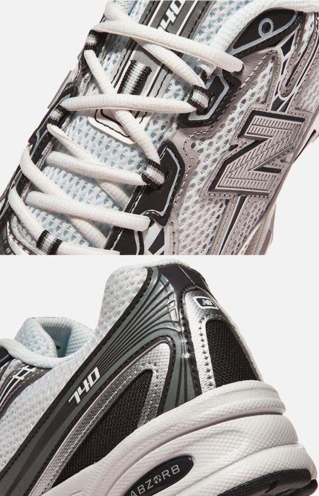 New Balance ニューバランス スニーカー U740PH2 WHITE GRAY SILVER シューズ NewBalance740 ホワイト グレー シルバー メッシュ メンズ レディース_4