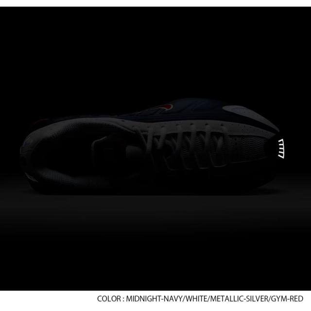 NIKE ナイキ スニーカー SHOX R4 ショックス HQ1988-400 ローカット ネイビー ホワイト シルバー レッド メンズ レディース_3