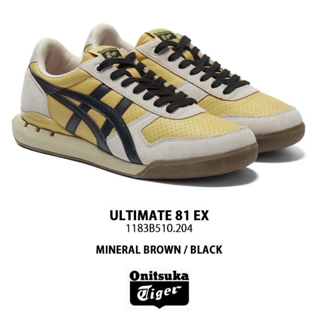 Onitsuka Tiger オニツカタイガー メンズ スニーカー ULTIMATE 81 EX BROWN BLACK 1183B510.204 シューズ アルティメット81 ブラック_1