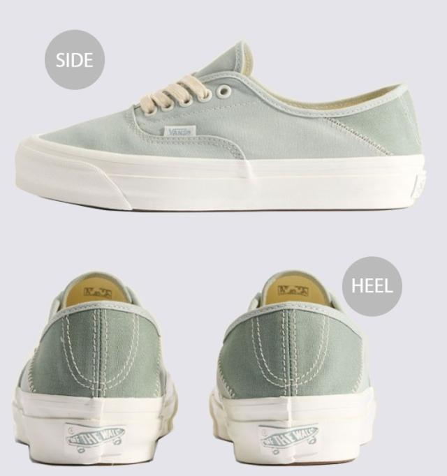 VANS バンズ スニーカー PREMIUM AUTHENTIC 44 KICKDOWN CANVAS GREEN MARSHMALLOW VN000D4YV0N プレミアム オーセンティック44 キックダウン キャンバス グリーン マシュマロ 男性用 女性用_2