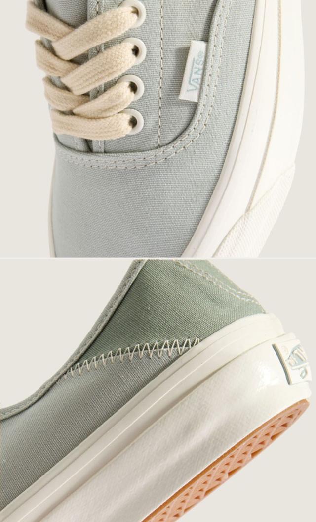 VANS バンズ スニーカー PREMIUM AUTHENTIC 44 KICKDOWN CANVAS GREEN MARSHMALLOW VN000D4YV0N プレミアム オーセンティック44 キックダウン キャンバス グリーン マシュマロ 男性用 女性用_4