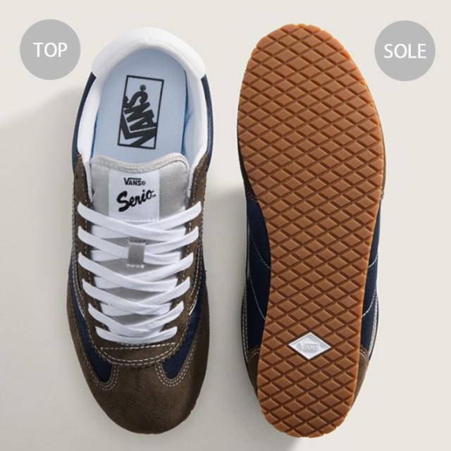 VANS バンズ スニーカー SUPER LOWPRO METALLIC BROWN NAVY VN000D83BF スーパー ロープロ メタリック ブラウン ネイビー 男性用 女性用