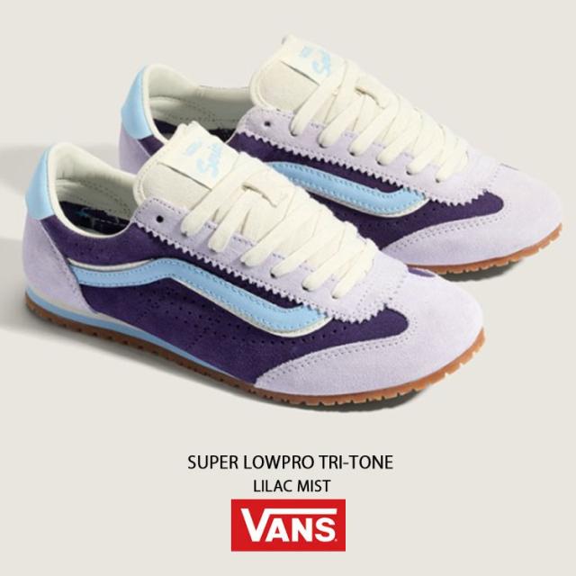 VANS バンズ スニーカー SUPER LOWPRO TRI-TONE LILAC MIST VN000D83EMY スーパー ロープロ トライトーン ライラック ミスト 男性用 女性用