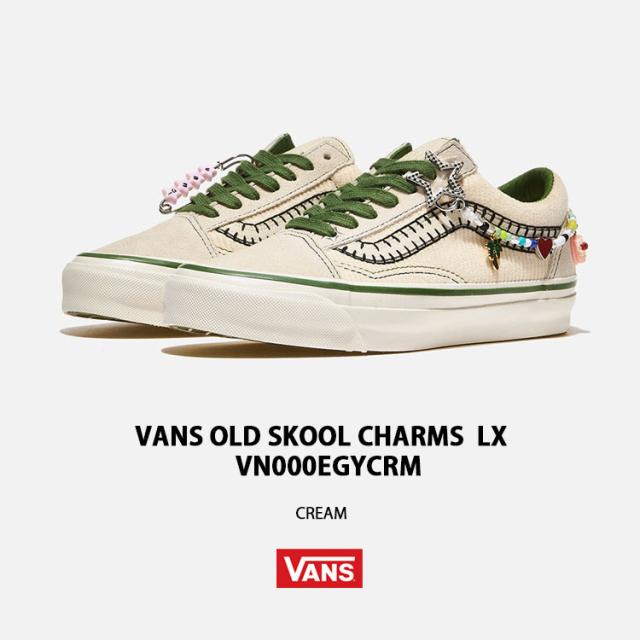 VANS バンズ スニーカー OLD SKOOL CHARMS LX CREAM VN000EGYCRM オールドスクール チャームズ LX クリーム シューズ チャーム_1