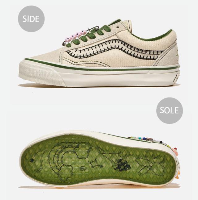 VANS バンズ スニーカー OLD SKOOL CHARMS LX CREAM VN000EGYCRM オールドスクール チャームズ LX クリーム シューズ チャーム_2