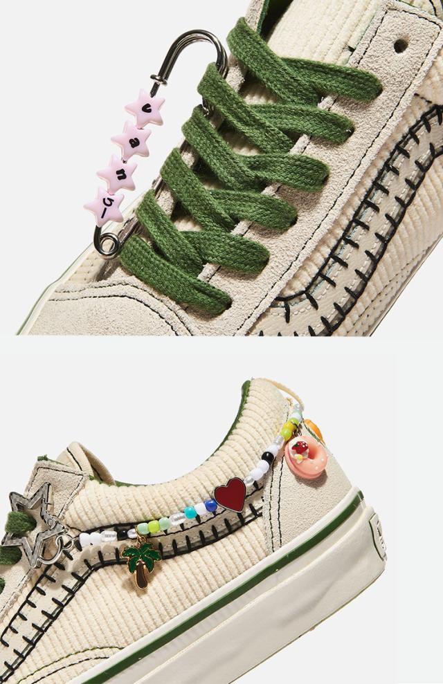 VANS バンズ スニーカー OLD SKOOL CHARMS LX CREAM VN000EGYCRM オールドスクール チャームズ LX クリーム シューズ チャーム_4
