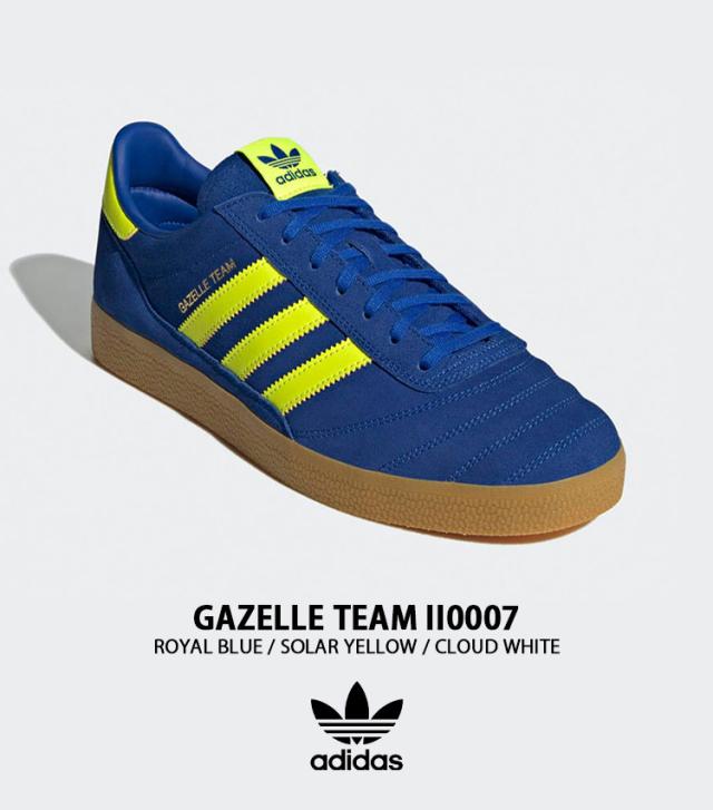 adidas originals アディダス スニーカー GAZELLE TEAM II0007 BLUE YELLOW シューズ ガゼルチーム ブルー イエロー メンズ レディース_1
