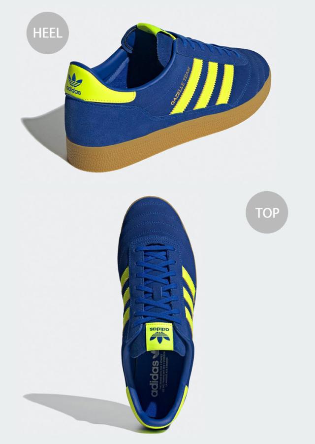 adidas originals アディダス スニーカー GAZELLE TEAM II0007 BLUE YELLOW シューズ ガゼルチーム ブルー イエロー メンズ レディース_3