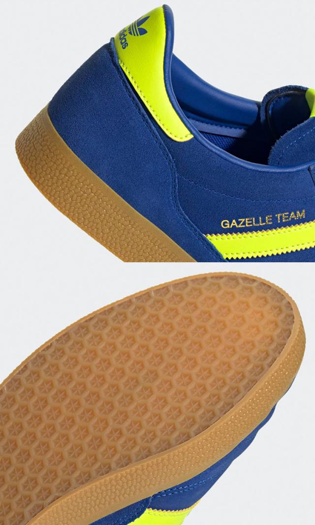 adidas originals アディダス スニーカー GAZELLE TEAM II0007 BLUE YELLOW シューズ ガゼルチーム ブルー イエロー メンズ レディース_4