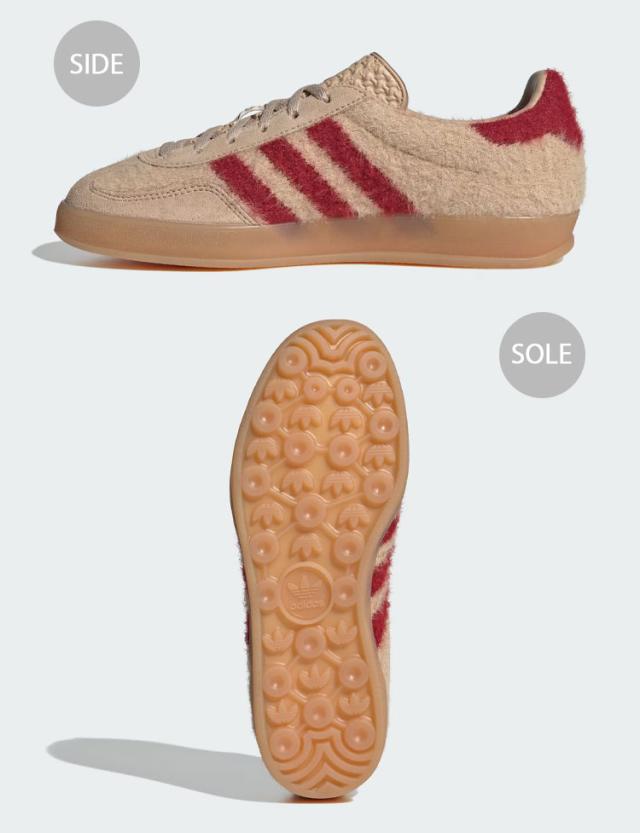 adidas originals アディダス レディース スニーカー GAZELLE INDOOR W JP8341 シューズ ガゼルインドアW BEIGE RED ベージュ レッド_2