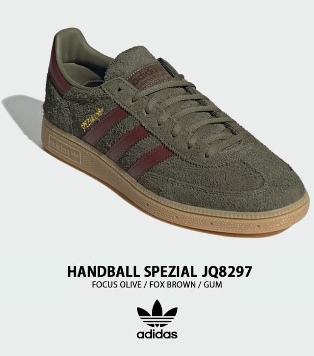 adidas originals アディダス スニーカー HANDBALL SPEZIAL JQ8297 シューズ ハンドボールスペツィアル スエード Tトゥ フォーカスオリーブ メンズ レディース_1