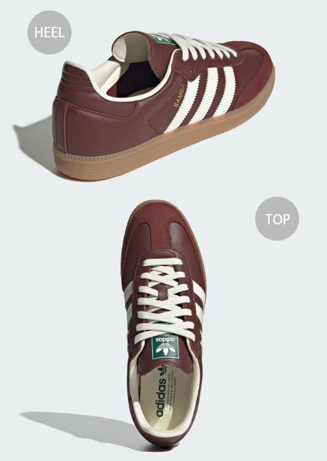 adidas originals アディダス スニーカー SAMBA OG JR0892 BROWN シューズ サンバOG ブラウン テラス系 T-トゥ メンズ レディース_3