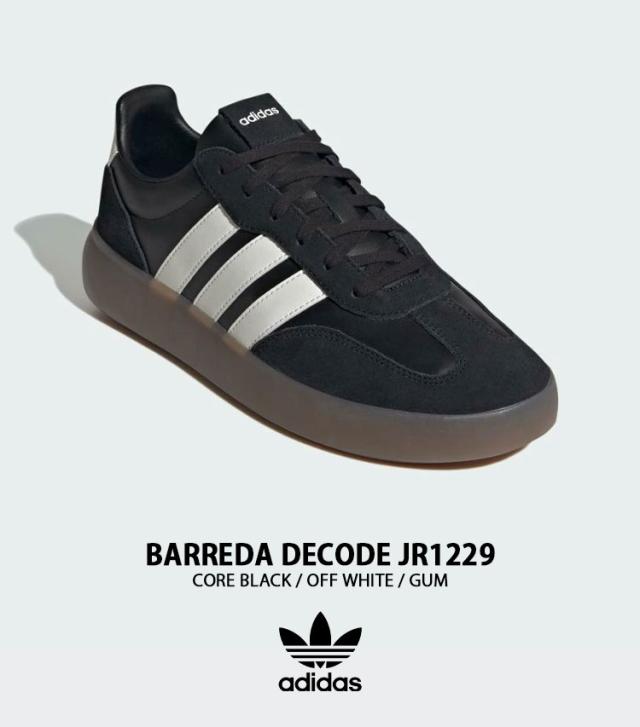 adidas Originals アディダス オリジナルス スニーカー BARREDA DECODE JR1229 BLACK WHITE シューズ バレダデコート メンズ レディース_1