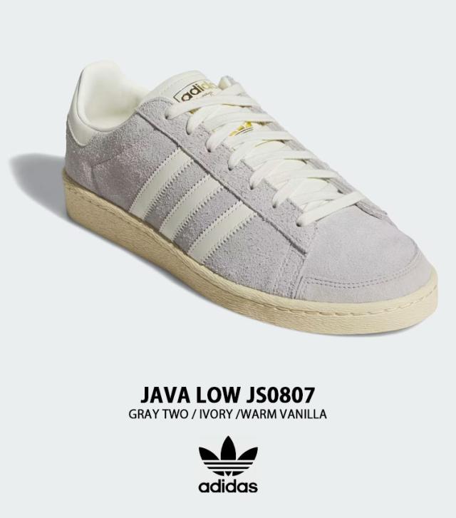 adidas originals アディダス スニーカー JAVA LOW JS0807 シューズ ジャバー ロー グレー アイボリー くすみ メンズ_1