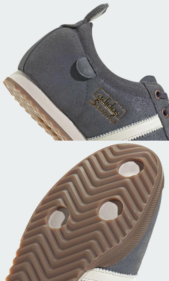 adidas originals アディダス スニーカー SAMBA 62 JS3835 GREY シューズ サンバ62 グレー スエード Tトゥ メンズ レディース_4