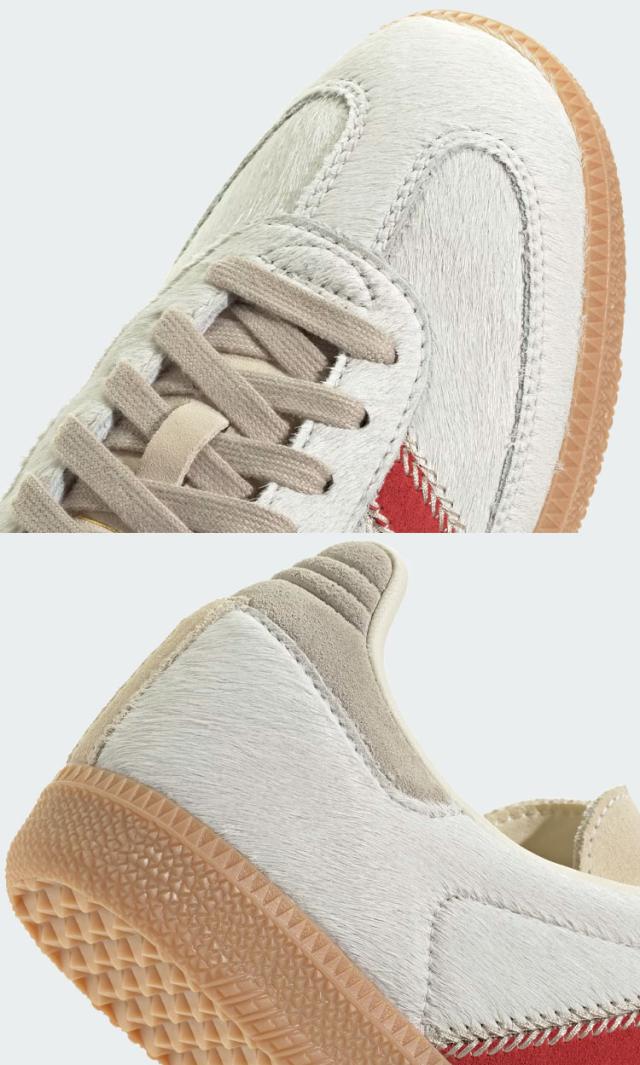 adidas originals アディダス スニーカー SAMBA OG JS3935 BEIGE RED シューズ サンバOG ベージュ レッド Tトゥ メンズ レディース_4
