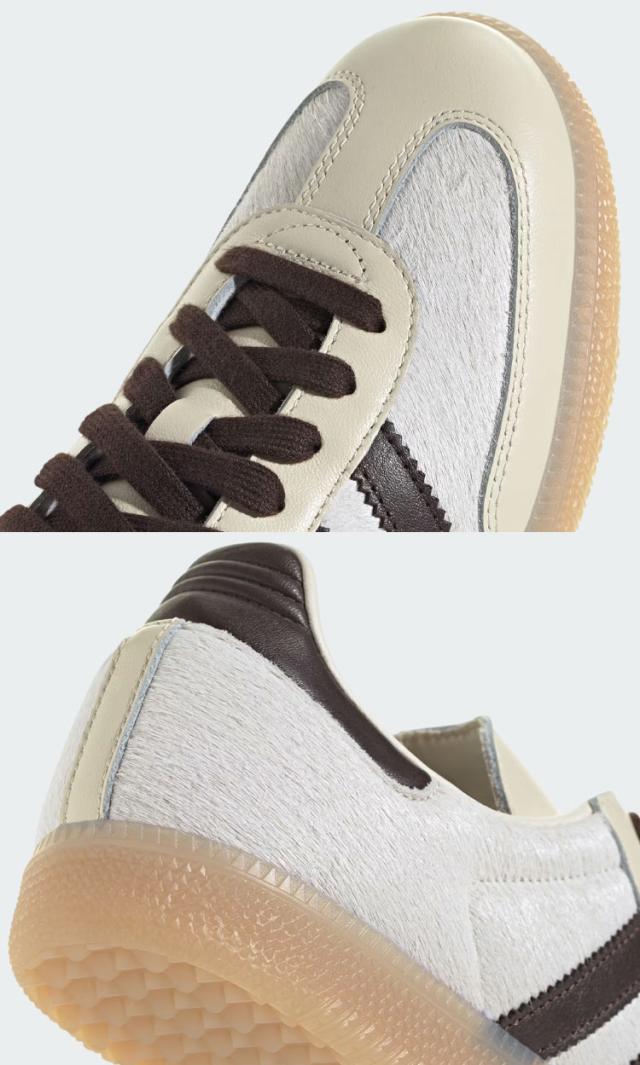 adidas originals アディダス スニーカー SAMBA OG KJ8901 WHITE BROWN シューズ サンバOG ヘアリースエード Tトゥ メンズ レディース_4