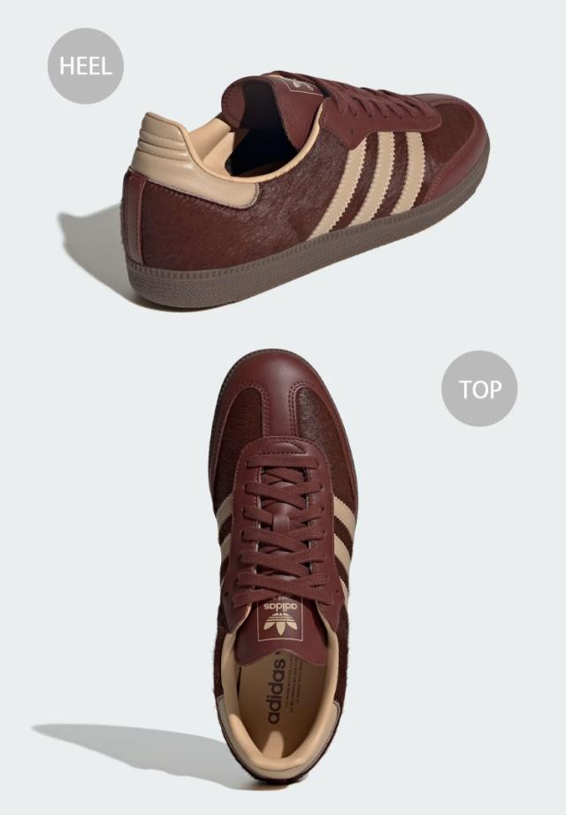 adidas originals アディダス スニーカー SAMBA OG KJ8902 BROWN シューズ サンバOG ブラウン ヘアリースエード メンズ レディース_3