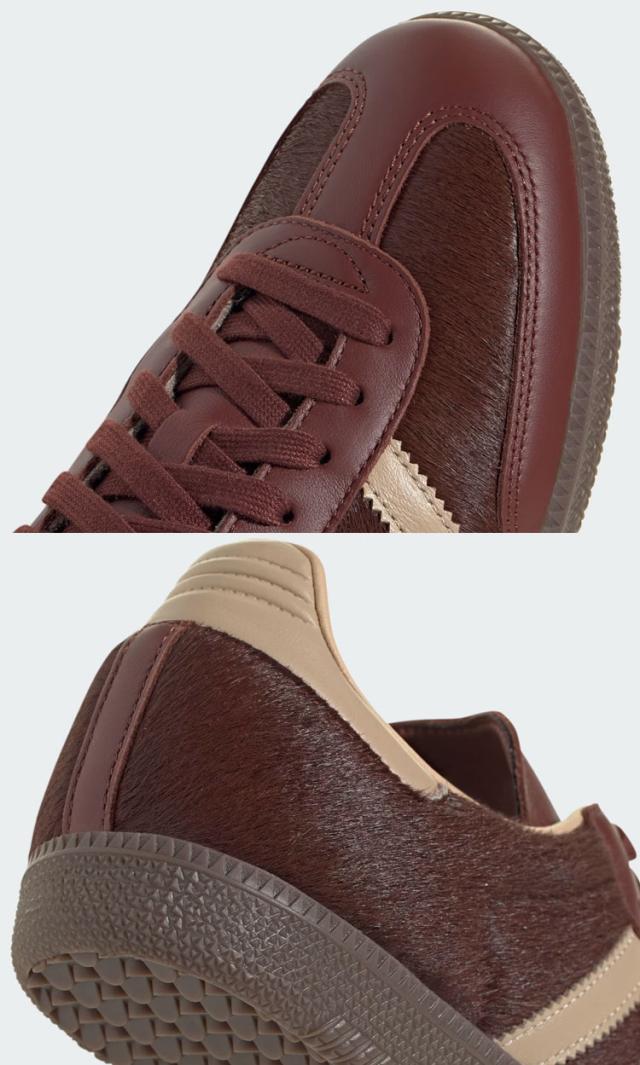 adidas originals アディダス スニーカー SAMBA OG KJ8902 BROWN シューズ サンバOG ブラウン ヘアリースエード メンズ レディース_4