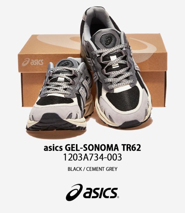 asics アシックス スニーカー GEL-SONOMA TR62 BLACK GREY 1203A734-003 シューズ ゲルソノマTR62 ランシュー メンズ レディース_1