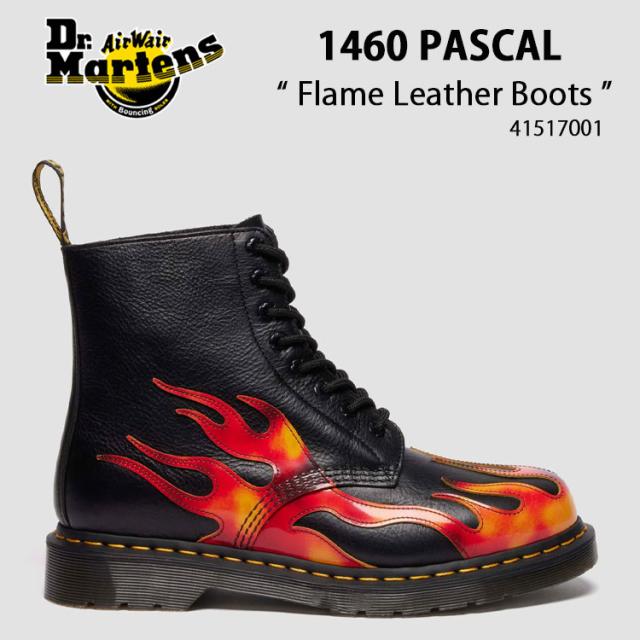 Dr.Martens ドクターマーチン 8ホールブーツ 1460 PASCAL FLAME 41517001 シューズ 1460パスカルフレーム BLACK メンズ レディース