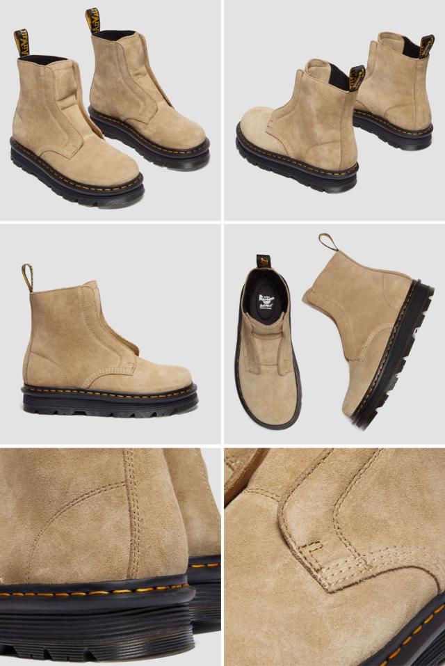 Dr.Martens ドクターマーチン ブーツ ZEBZAG レースレスブーツ 42246200 シューズ タン レザーブーツ メンズ レディース 男性用 女性用 Dr.Martens ドクターマーチン ブーツ ZEBZAG レースレスブーツ