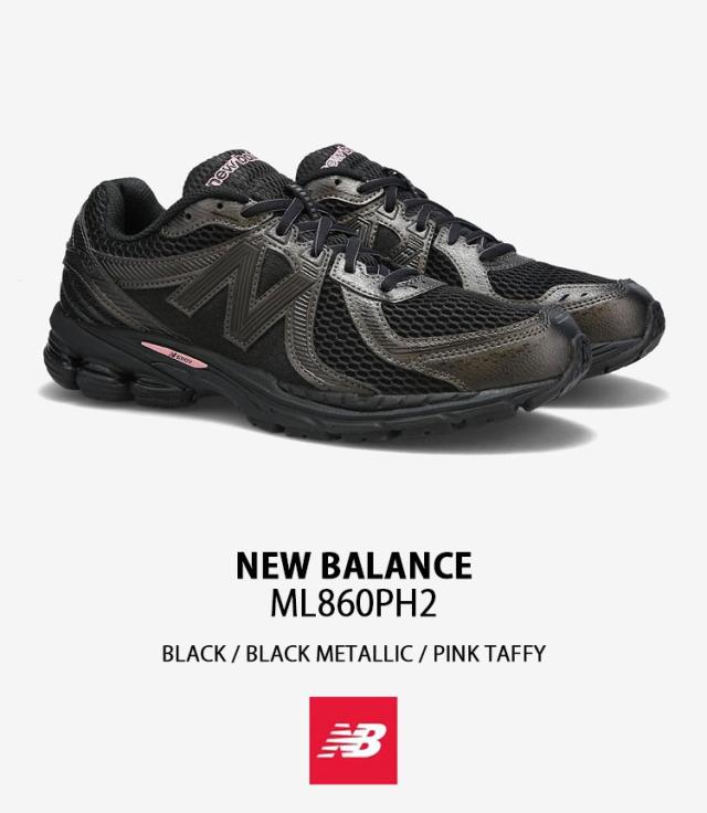 New Balance ニューバランス スニーカー ML860PH2 BLACK PINK シューズ NewBalance860 メッシュ ランニングシューズ メンズ レディース_1
