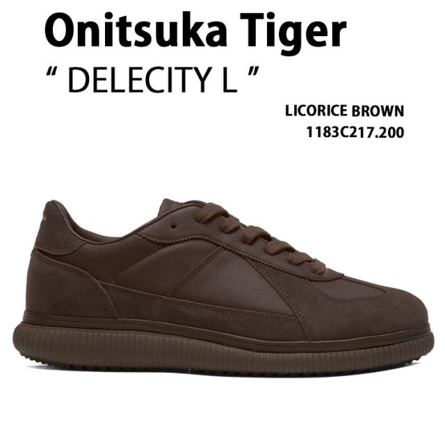 Onitsuka Tiger オニツカタイガー スニーカー DELECITY L 1183C217.200 シューズ デレシティL スエード BROWN ブラウン メンズ レディース