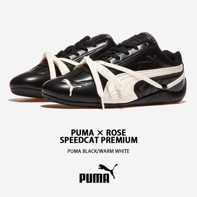 PUMA ロゼ×プーマ スニーカー ROSE SPEEDCAT PREMIUM BLACK WHITE