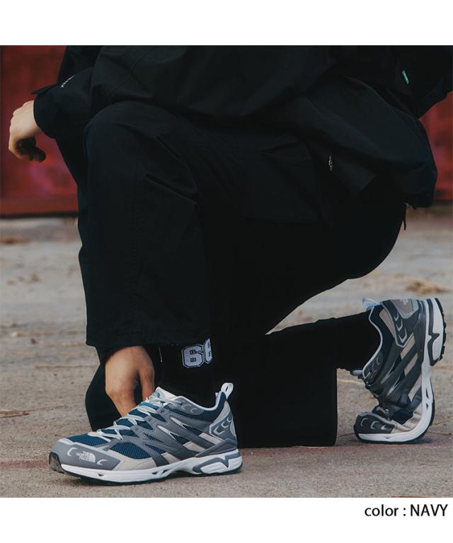 THE NORTH FACE ノースフェイス スニーカー SINGLE TRACK LIFESTYLE ライフスタイルスニーカー シューズ CREAM NAVY NS93Q15K/L