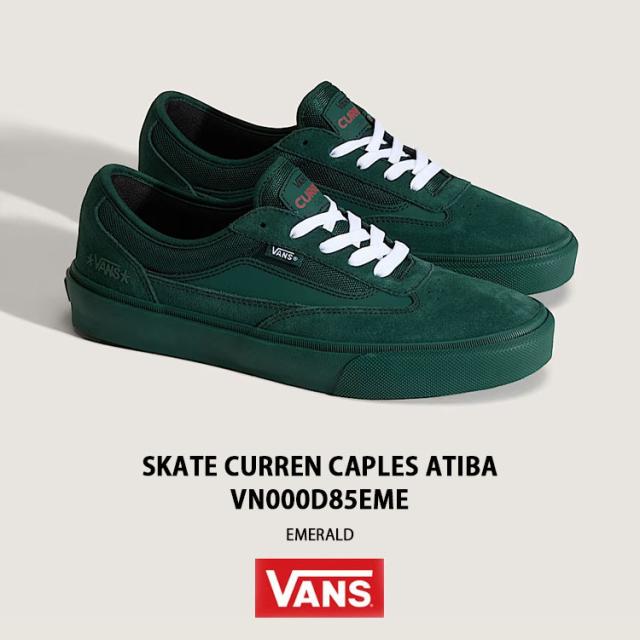 VANS バンズ メンズ スニーカー SKATE CURREN CAPLES ATIBA VN000D85EME シューズ スケート カレンケープルズ アティバ GREEN グリーン_1