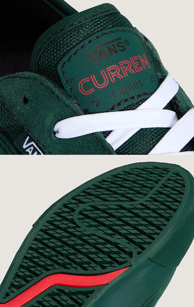 VANS バンズ メンズ スニーカー SKATE CURREN CAPLES ATIBA VN000D85EME シューズ スケート カレンケープルズ アティバ GREEN グリーン_4