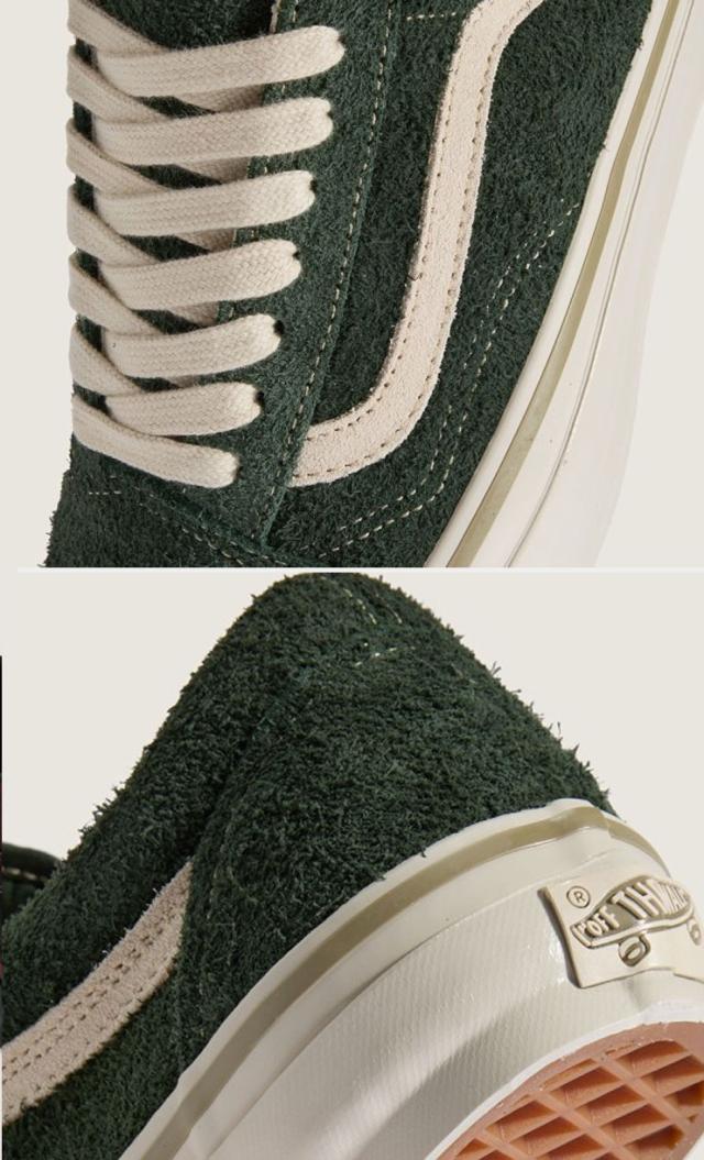 VANS バンズ スニーカー PREMIUM OLD SKOOL SHAG SUEDE KELP VN000D9JKEL プレミアム オールドスクール シャグ スード ケルプ 男性用 女性用_4