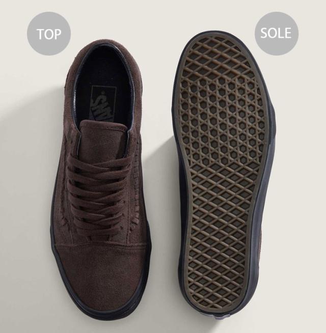 VANS バンズ スニーカー OLD SKOOL CRAFTED STRIPE VN000D9YY49 シューズ オールドスクール クラフトストライプ スウェード 本革 BROWN_3
