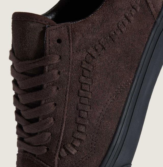 VANS バンズ スニーカー OLD SKOOL CRAFTED STRIPE VN000D9YY49 シューズ オールドスクール クラフトストライプ スウェード 本革 BROWN_4