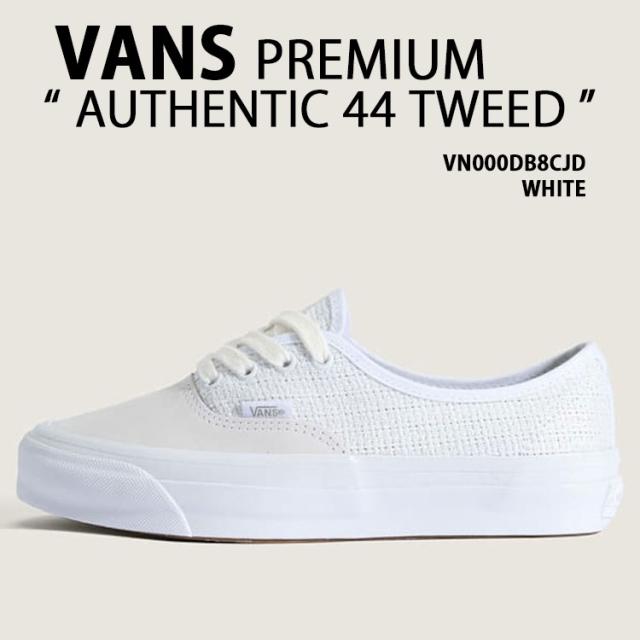 VANS バンズ レディース スニーカー PREMIUM AUTHENTIC 44 TWEED VN000DB8CJD プレミアム オーセンティック44 ツイード WHITE