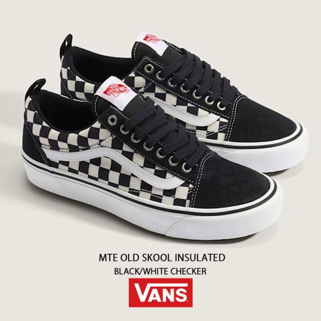 VANS バンズ スニーカー MTE OLD SKOOL INSULATED BLACK WHITE CHECKER VN000DC6841 MTE オールドスクール インシュレイテッド ブラック ホワイト チェッカー 男性用 女性用_1